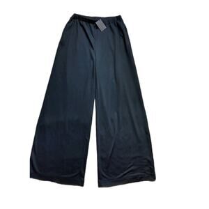 Women's Area Stars Wide Leg Long Pant, Black, Large, NWT